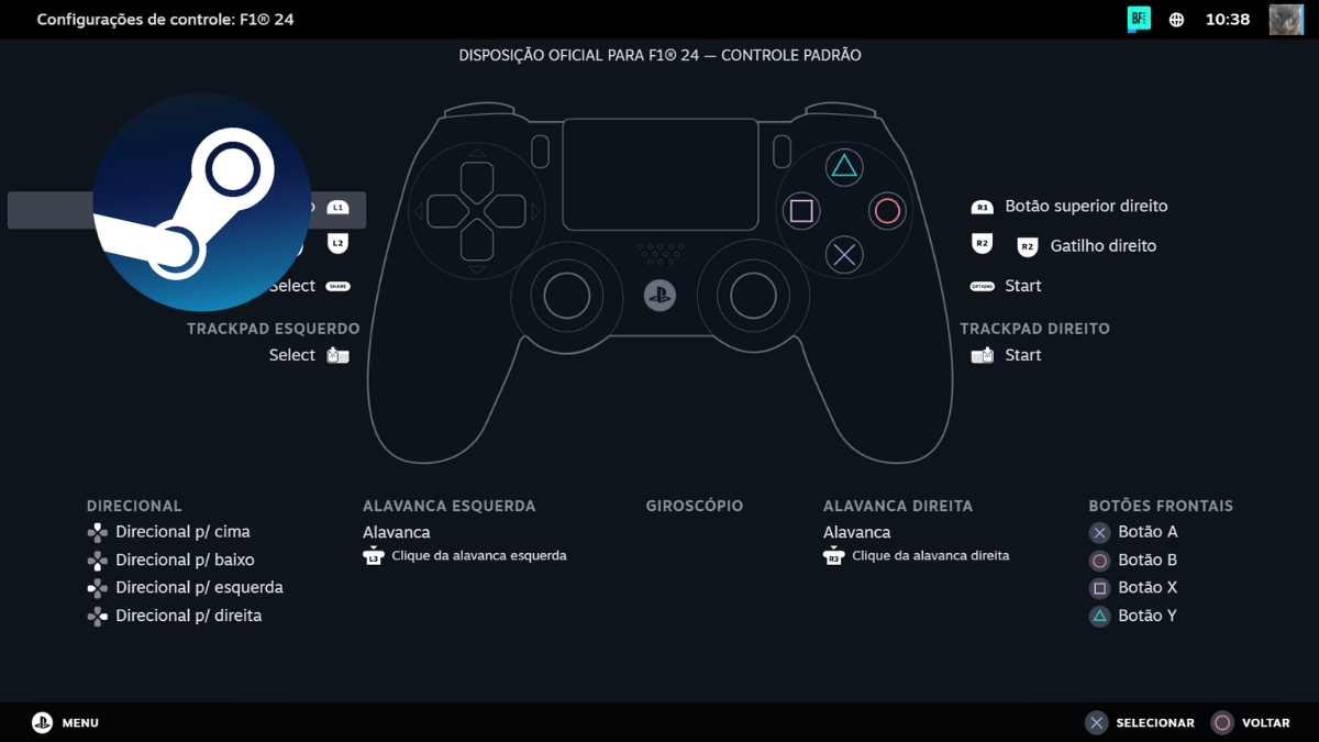 Steam Reconhece Controle PS4 Como Xbox